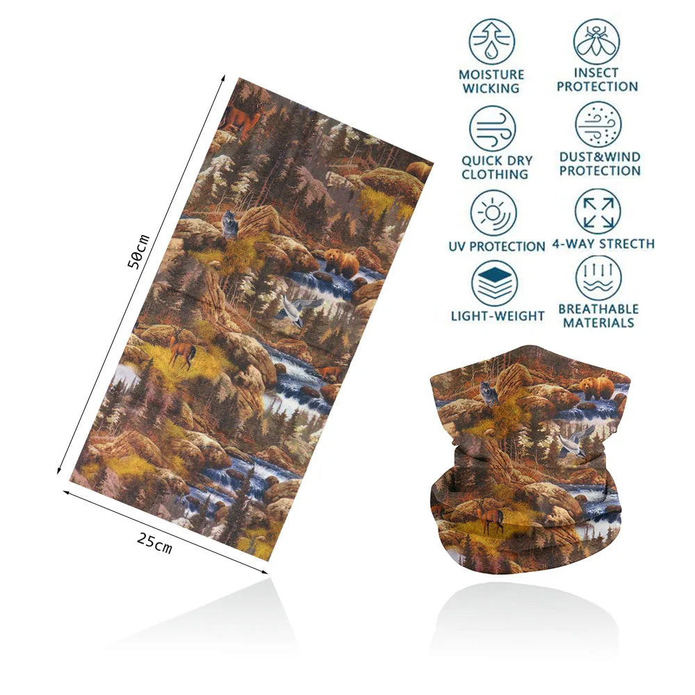 Camo Hunting Tactical Magic Bandana Camouflage Neck Gaiter CM157 25X50cm CHINA