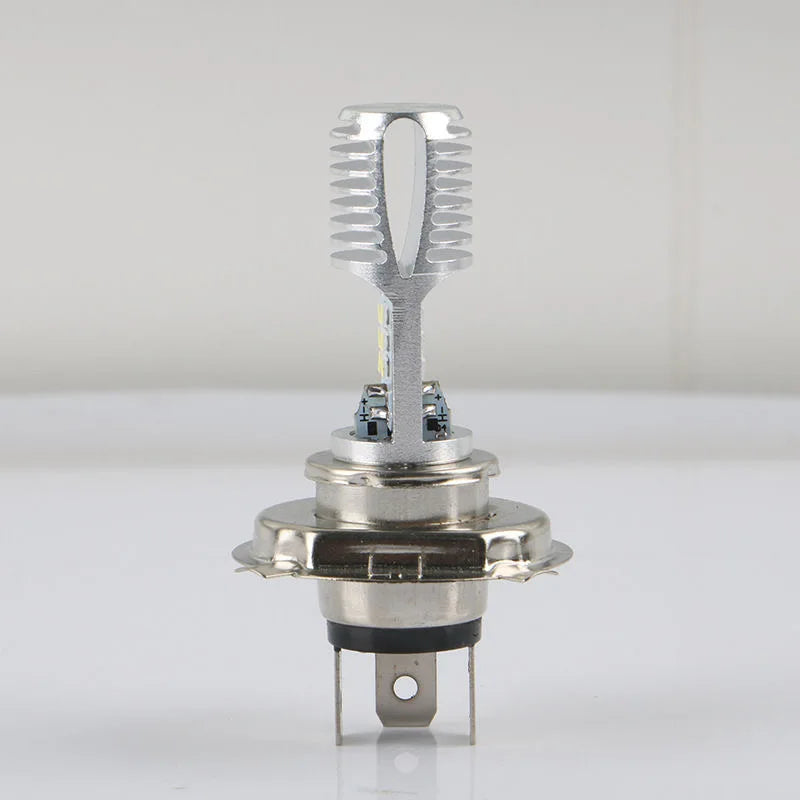 H4 BA20D 12W LED COB Motorcycle Headlight 1200LM 6000K
