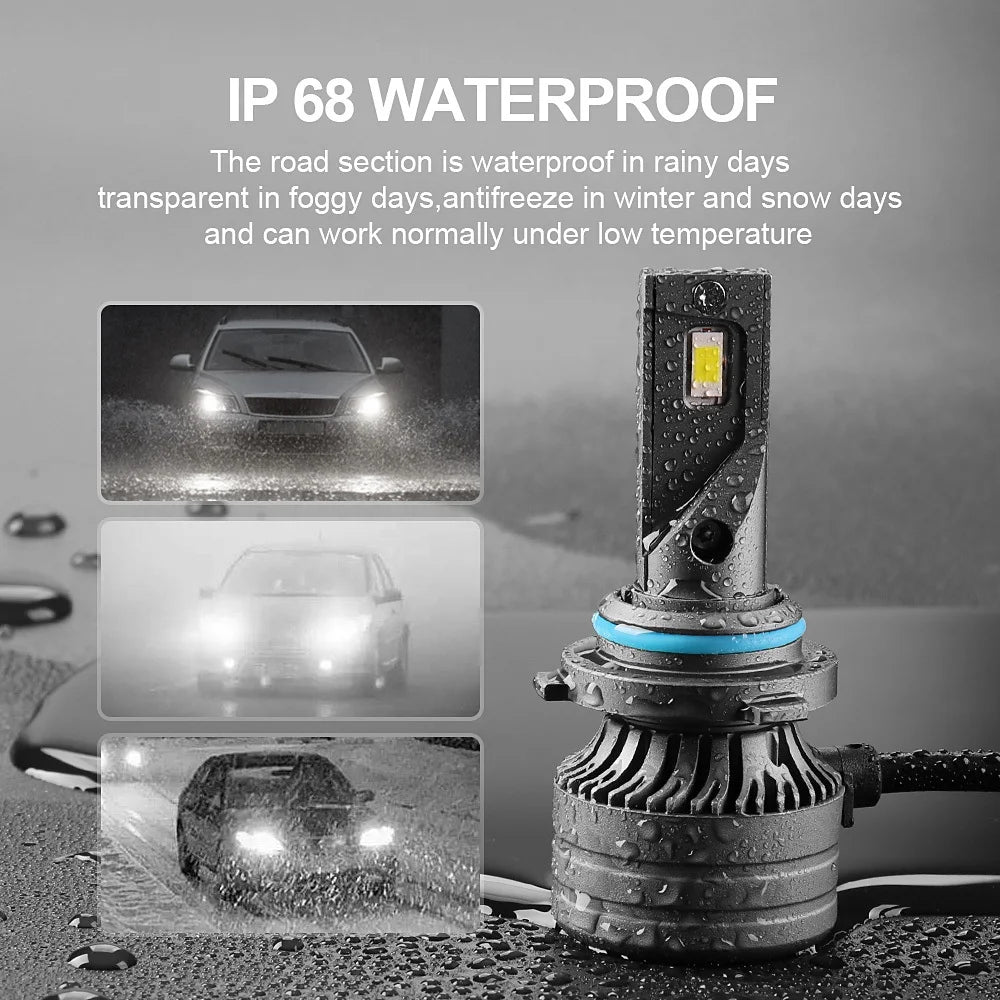 Ultra-Bright LED Car Headlight Bulbs 9006 HB4 24000LM 6000K White Canbus Compatible
