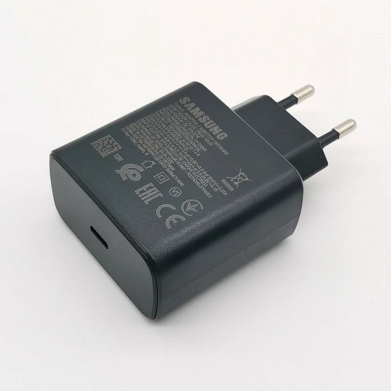 Samsung 45W Super Fast USB C Charger With 1.8M Type C Cable For Galaxy S24 S23 S22 S21 S20 Note 20 Ultra Z Flip And Fold Series