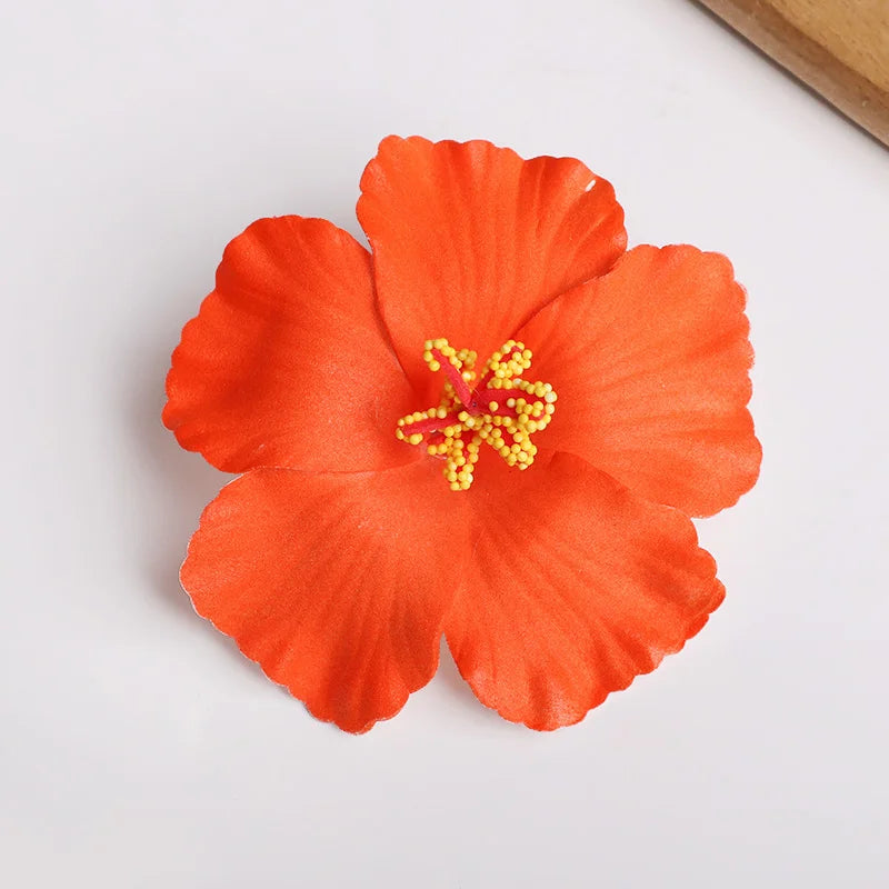 Hawaiian Flower Hair Clips Set for Summer Beach Weddings and Party Celebrations