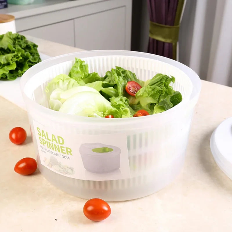 Kitchen Vegetable Dehydrator Salad Spinner Fruit Drain Basket Dryer Hand Crank Kitchen Tool Household Gadget Kitchen Accessories
