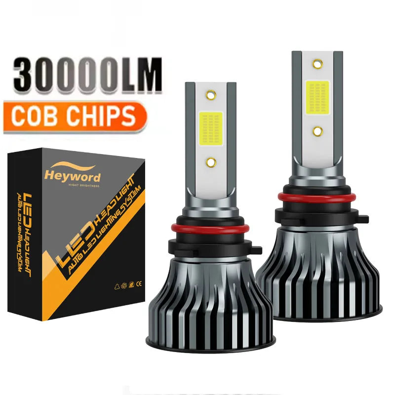 Heyword 160W 30000LM 6000K COB LED Headlight Bulbs Pair