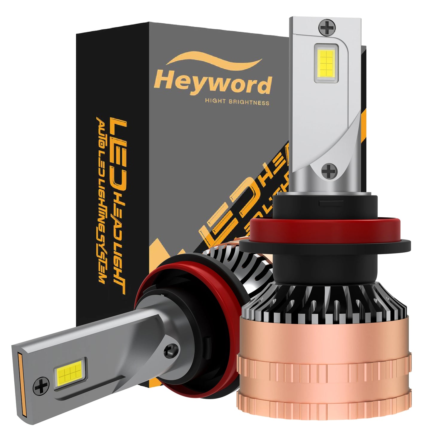 Heyword LED Headlight Bulbs 6500K 160W 30000LM Kit Plug