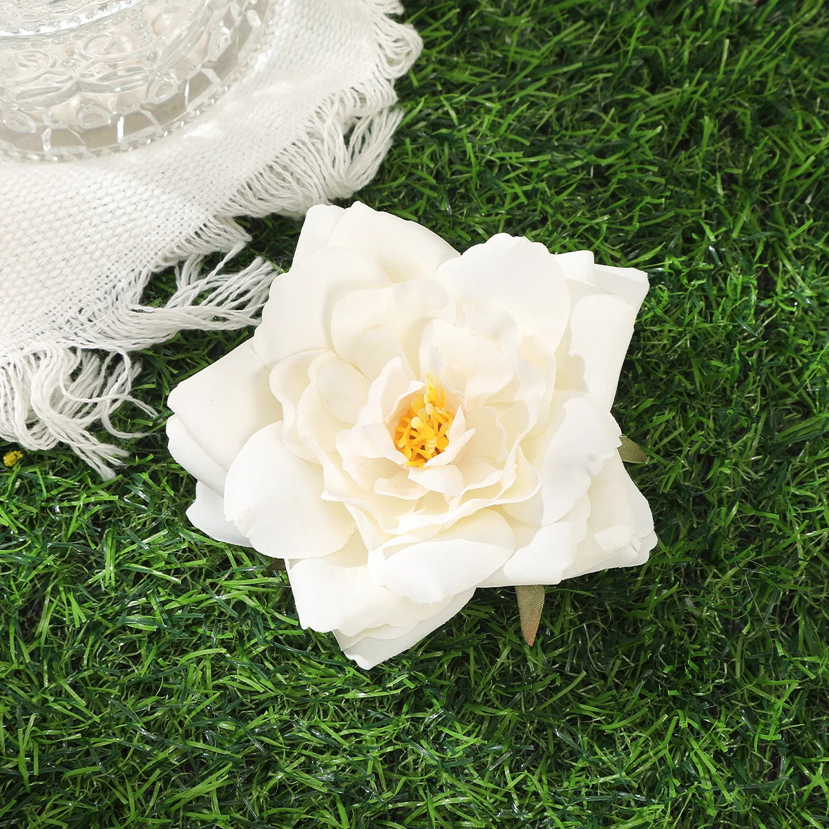 Awaytr Hawaiian Flower Hair Clip for Women and Girls - Romantic Bohemian Floral Side Bangs Accessory