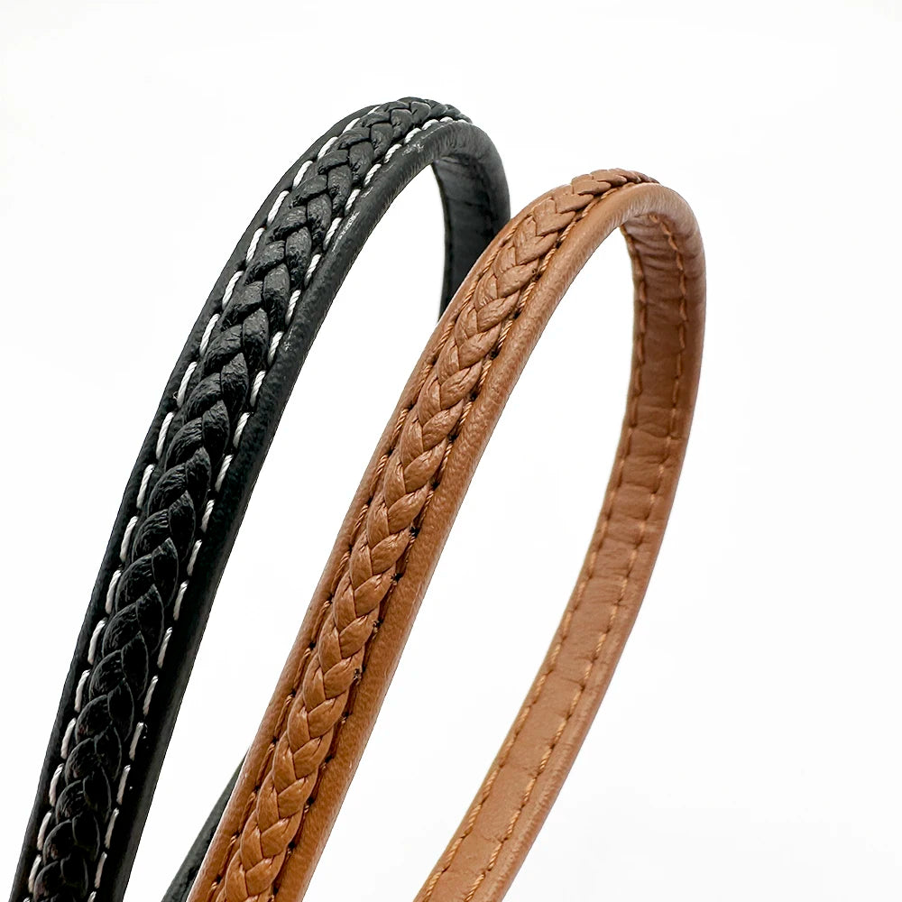 Vibrant Faux Leather Braided Cord for DIY Bracelets and Jewelry Making