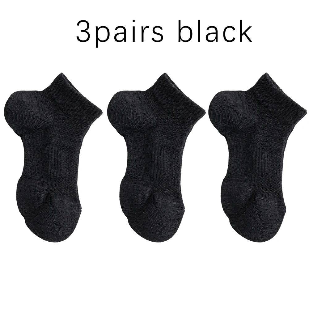 3 Pairs Dopamine Color Womens Breathable Running Socks