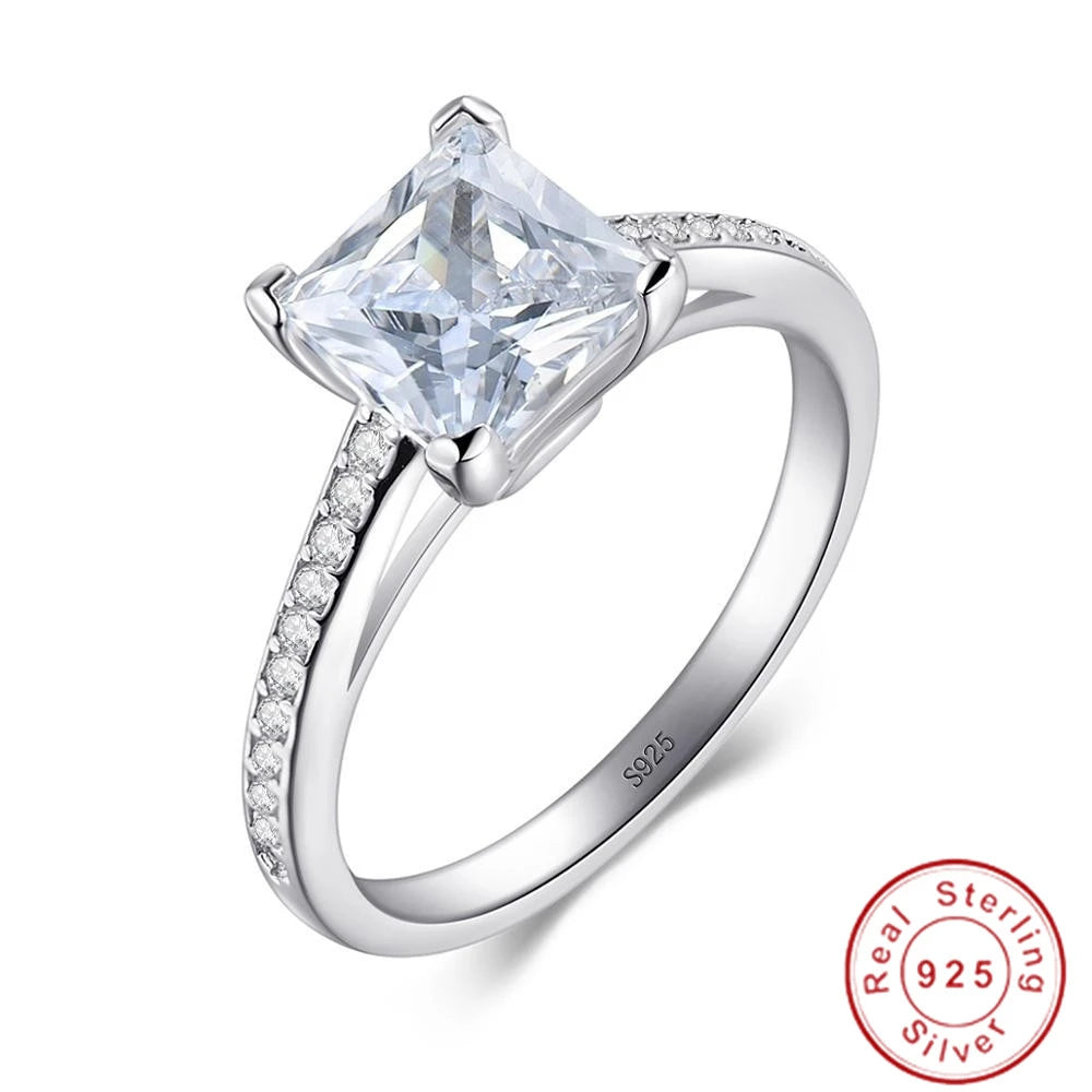 Promise Marquise Cut 3ct Simulated Diamond Ring in 925 Sterling Silver Elegant Engagement Wedding Ring for Women Perfect Christmas Gift