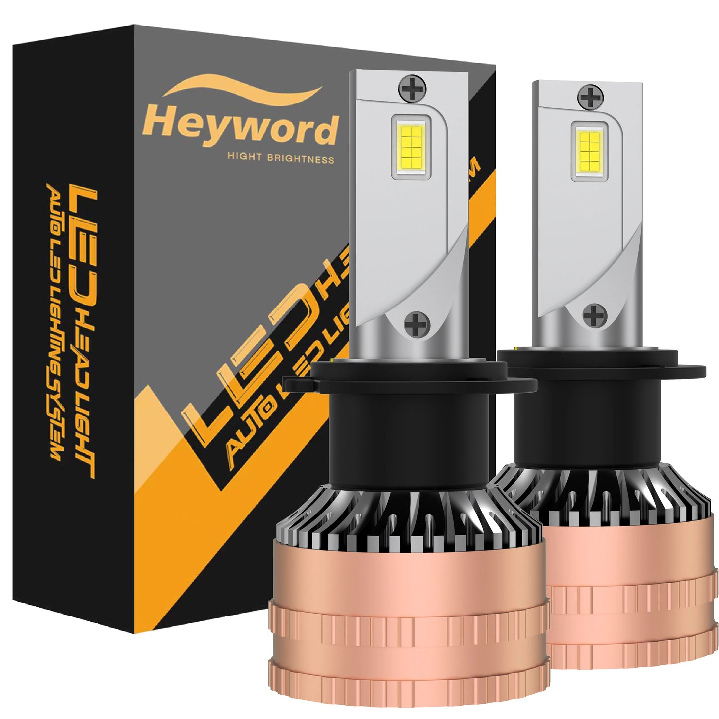 Heyword LED Headlight Bulbs 6500K 160W 30000LM Kit Plug
