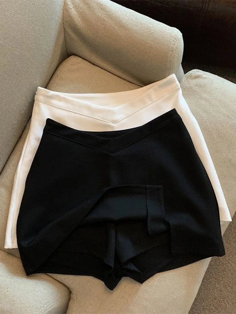 Elegant High Waist Mini Skirt For Women Spring Streetwear