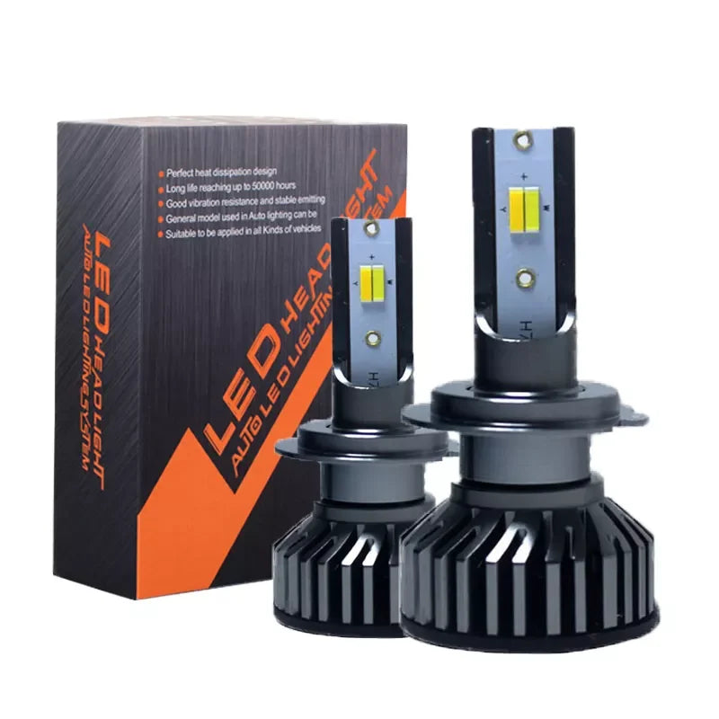 Heyword 3 Color LED Car Headlights Fog 6500K 80W H4 H7 H11
