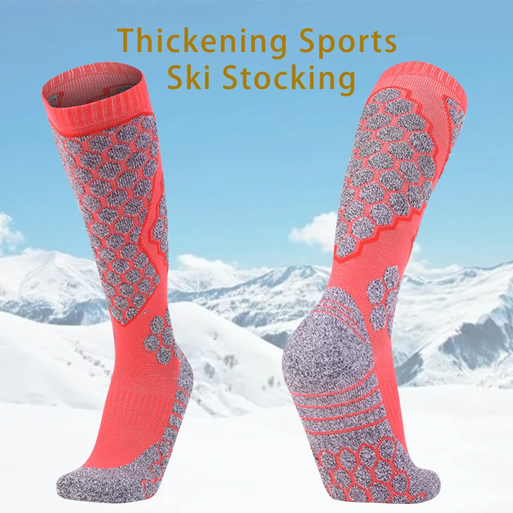 Women Breathable Thick Knee High Warm Thermal Ski Socks