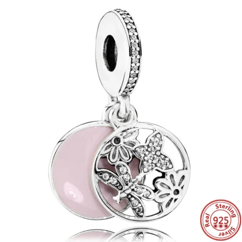 Cute Animal Family Charm Beads for DIY Silver Bracelet Jewelry Making RS146