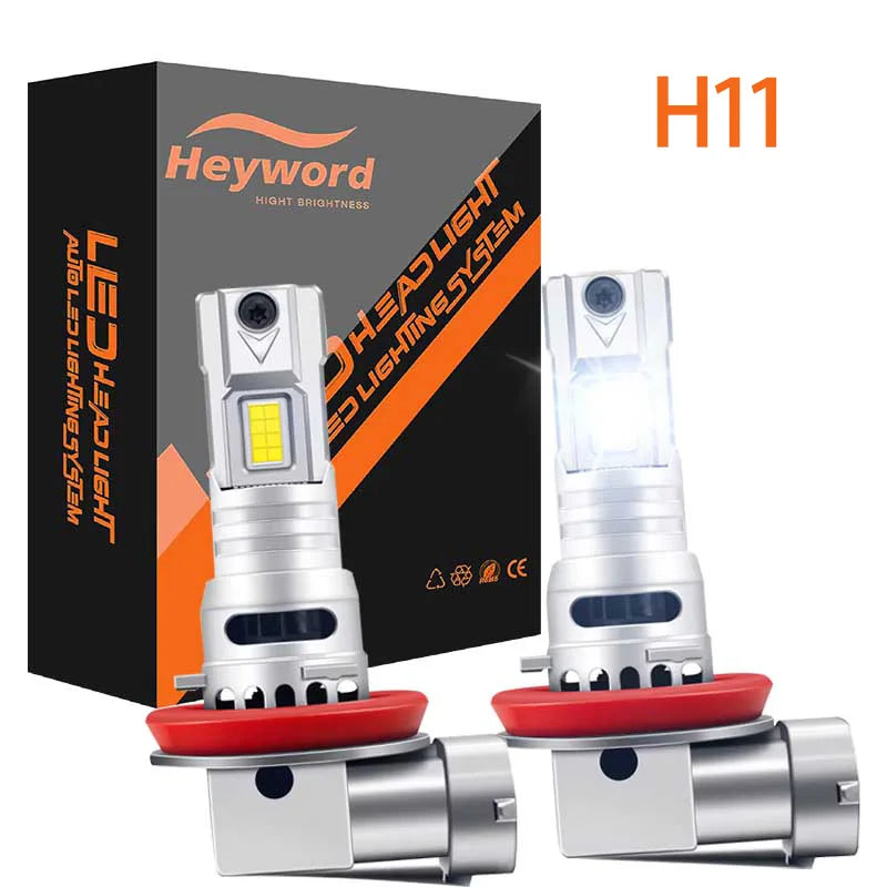 Heyword H7 100W LED Headlight Turbo 6000K 20000LM Fan