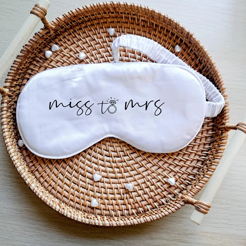 Miss To Mrs Bridal Eye Mask Wedding Party Favor Gift