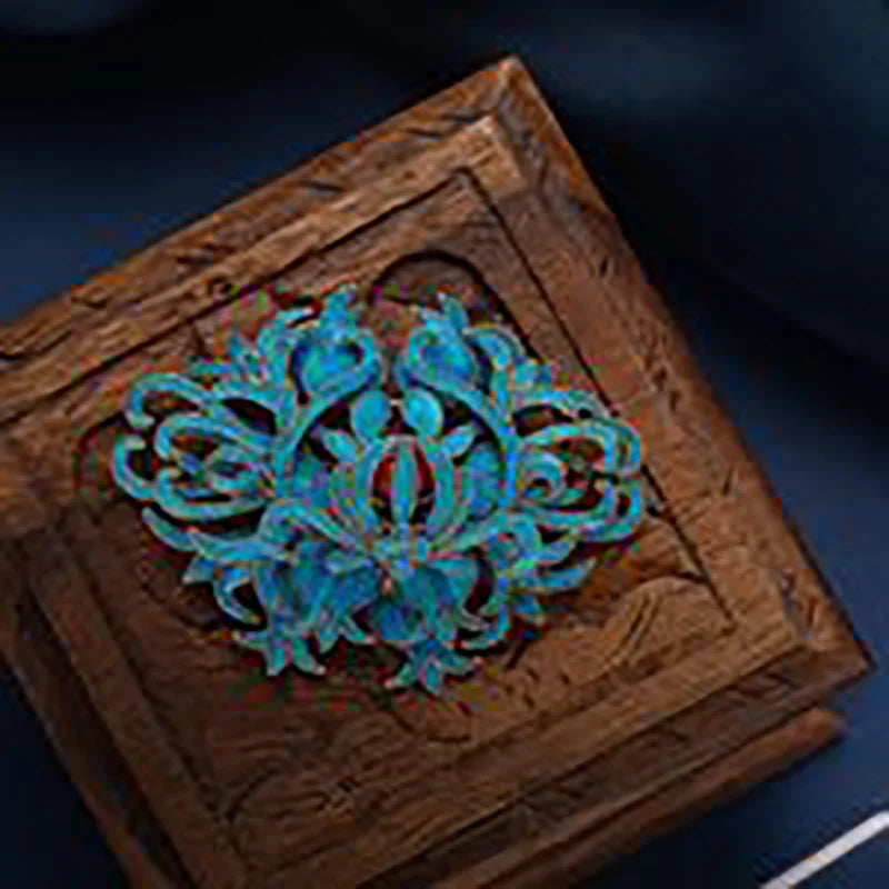 Handmade Filigree Brooch Silver Gold Plated Unisex Retro Palace Style Jewelry