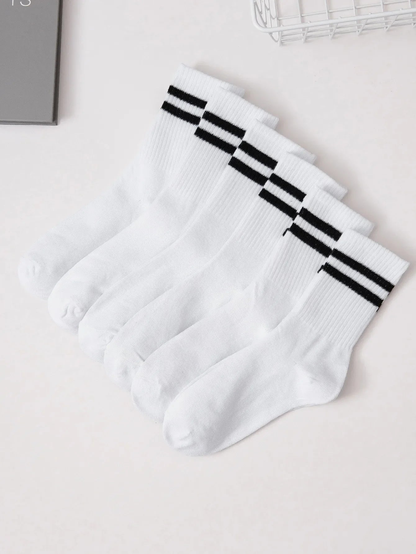 6/12 Pairs Middle Tube Socks For Men And Women Casual Single code LLZ085