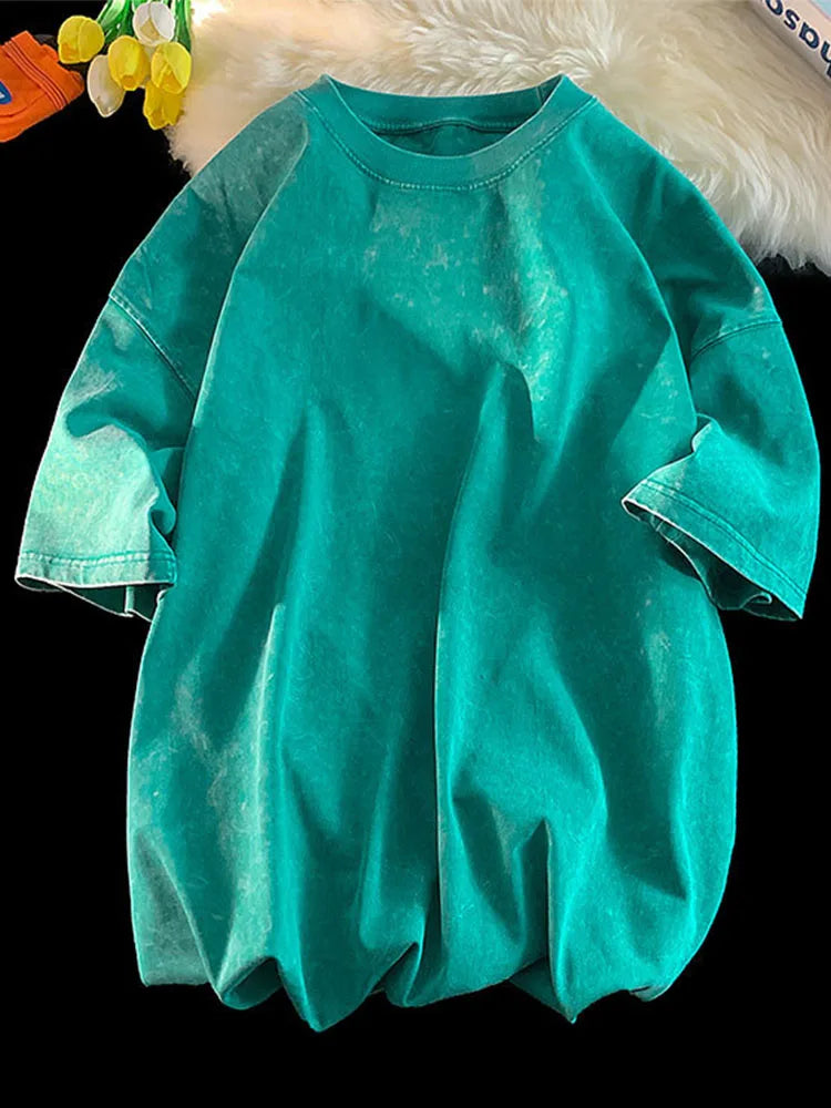 Acid Washed 100 Percent Cotton Vintage Unisex Tee Y2K