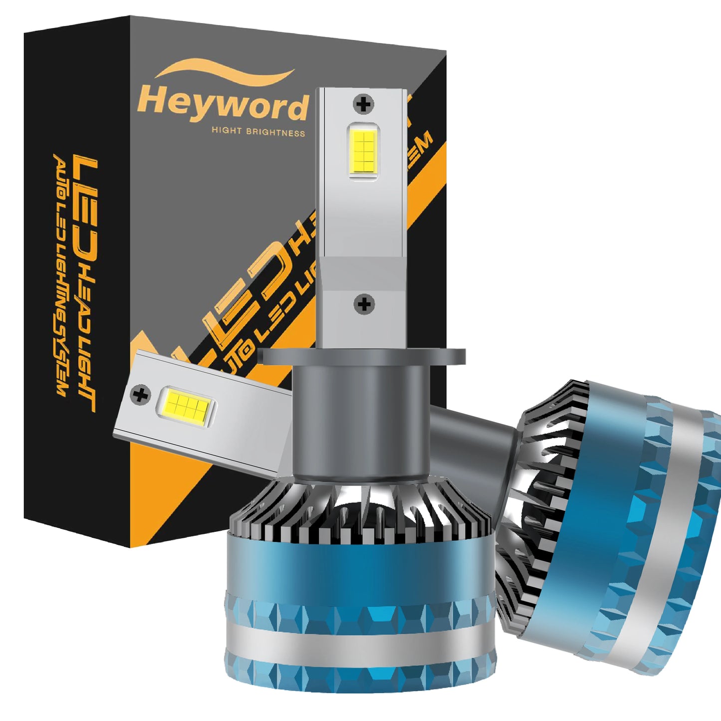 Universal LED Headlight Bulbs H4 H7 H11 6000K 30000LM 12V