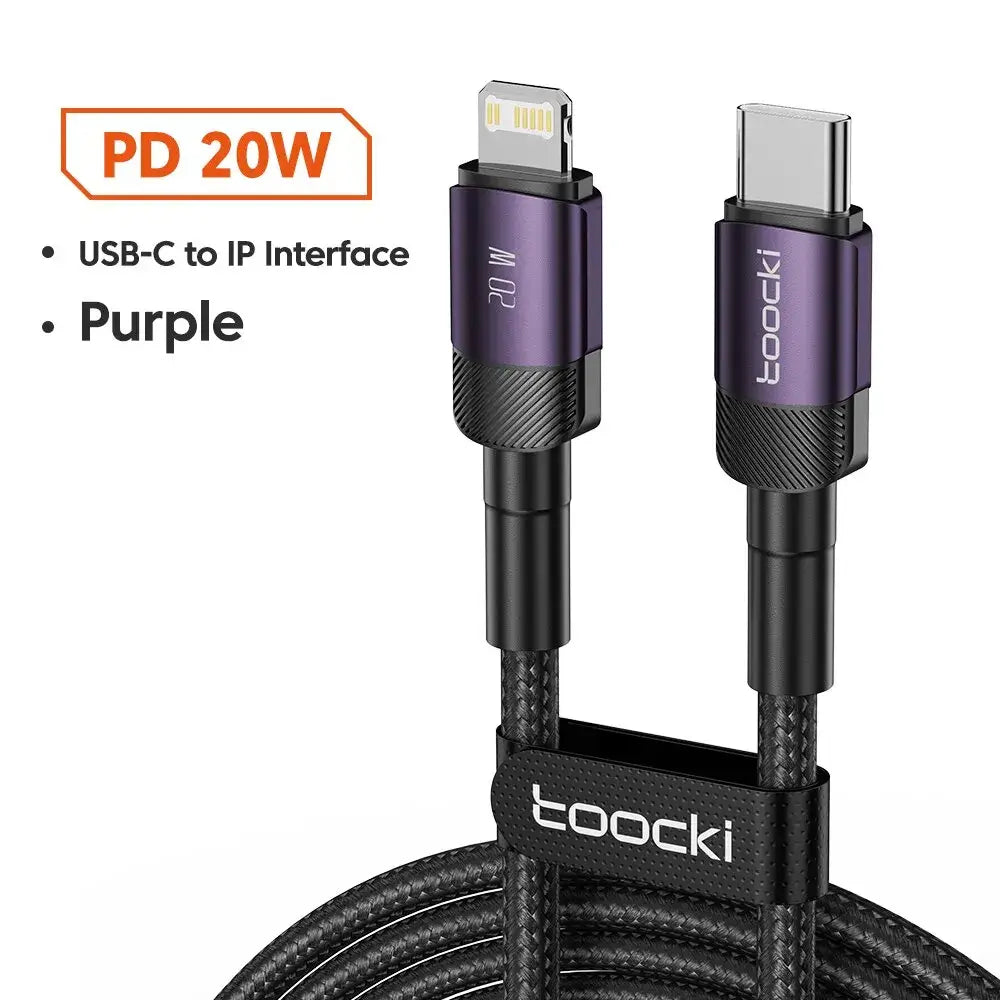 Toocki USB Type C Cable Fast Charging USB C Charger Cord 1m 2m USB A to C Green