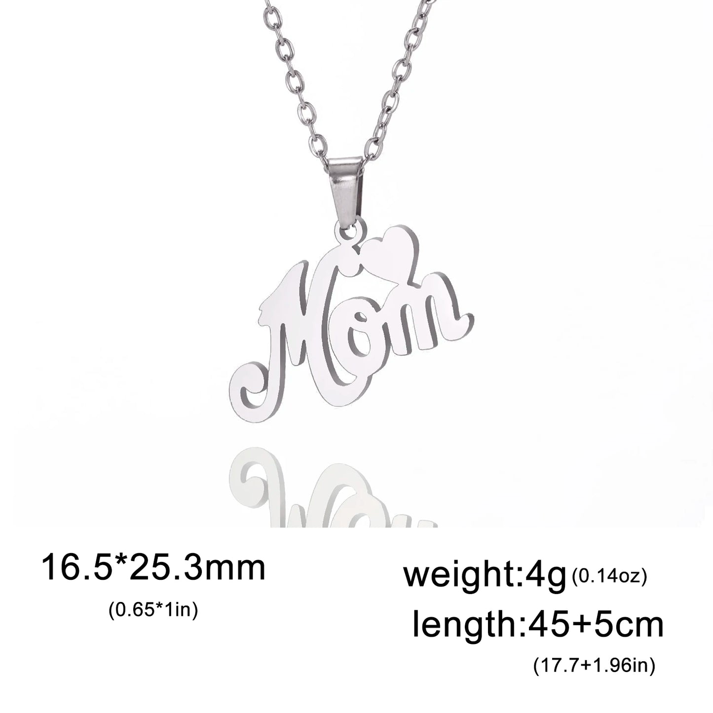 Cazador Sweet Love Heart Pendant Necklace for Women Stainless Steel Jewelry Mother's Day Gift 2025