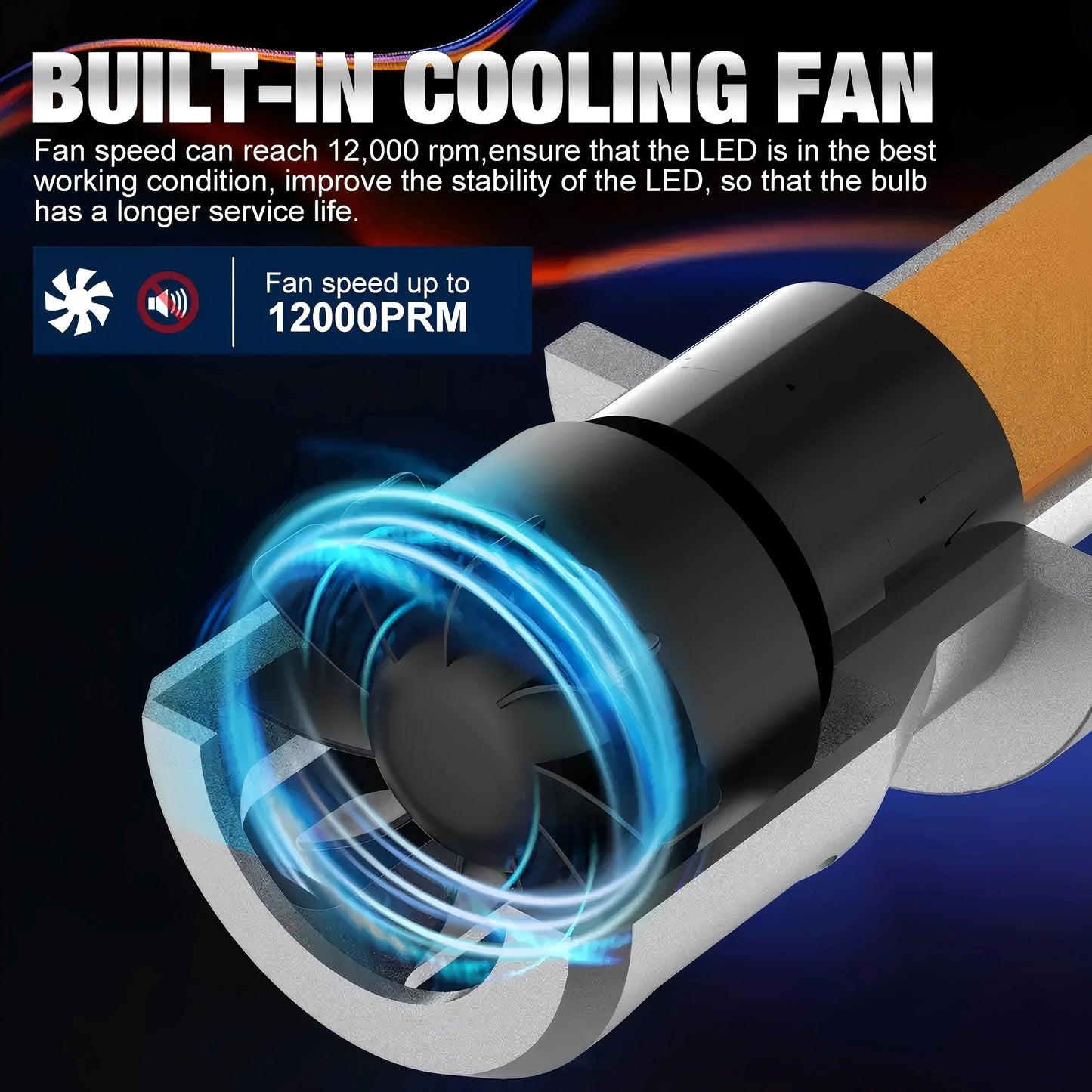 Heyword H119005 120K Lumen LED Low Beam 6000K Toyota Camry
