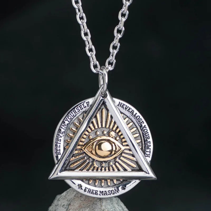 Handcrafted Skull Roman Helmet Pendant Necklace for Men