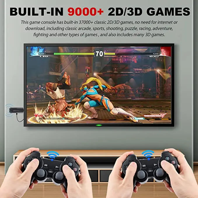 GD10 Pro GD20 4K Retro Game Stick 256GB 58,000 Games 2.4G Dual Wireless Controllers Portable TV Console
