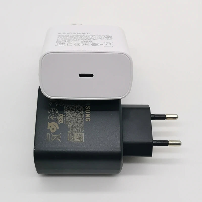 Samsung 45W Super Fast USB C Charger With 1.8M Type C Cable For Galaxy S24 S23 S22 S21 S20 Note 20 Ultra Z Flip And Fold Series