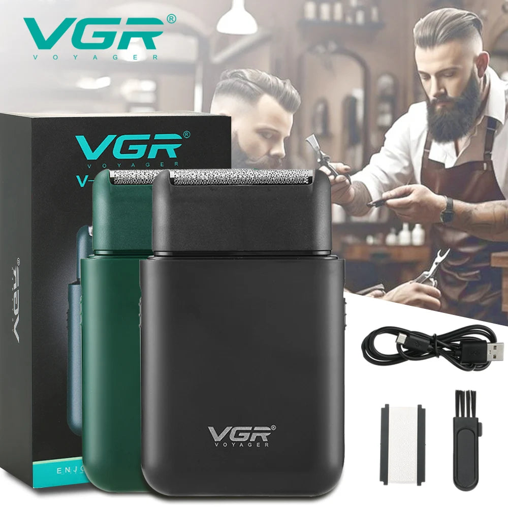 VGR 390 Mini Cordless Beard Trimmer Razor for Men