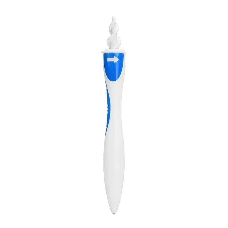 Portable Ear Wash Wax Silicone Soft Spiral Beauty Tool White