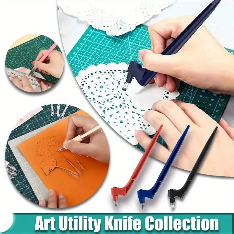 CraftPro 360° Rotating Cutting Pen - Durable Stainless Steel Blades for Effortless DIY Art Projects