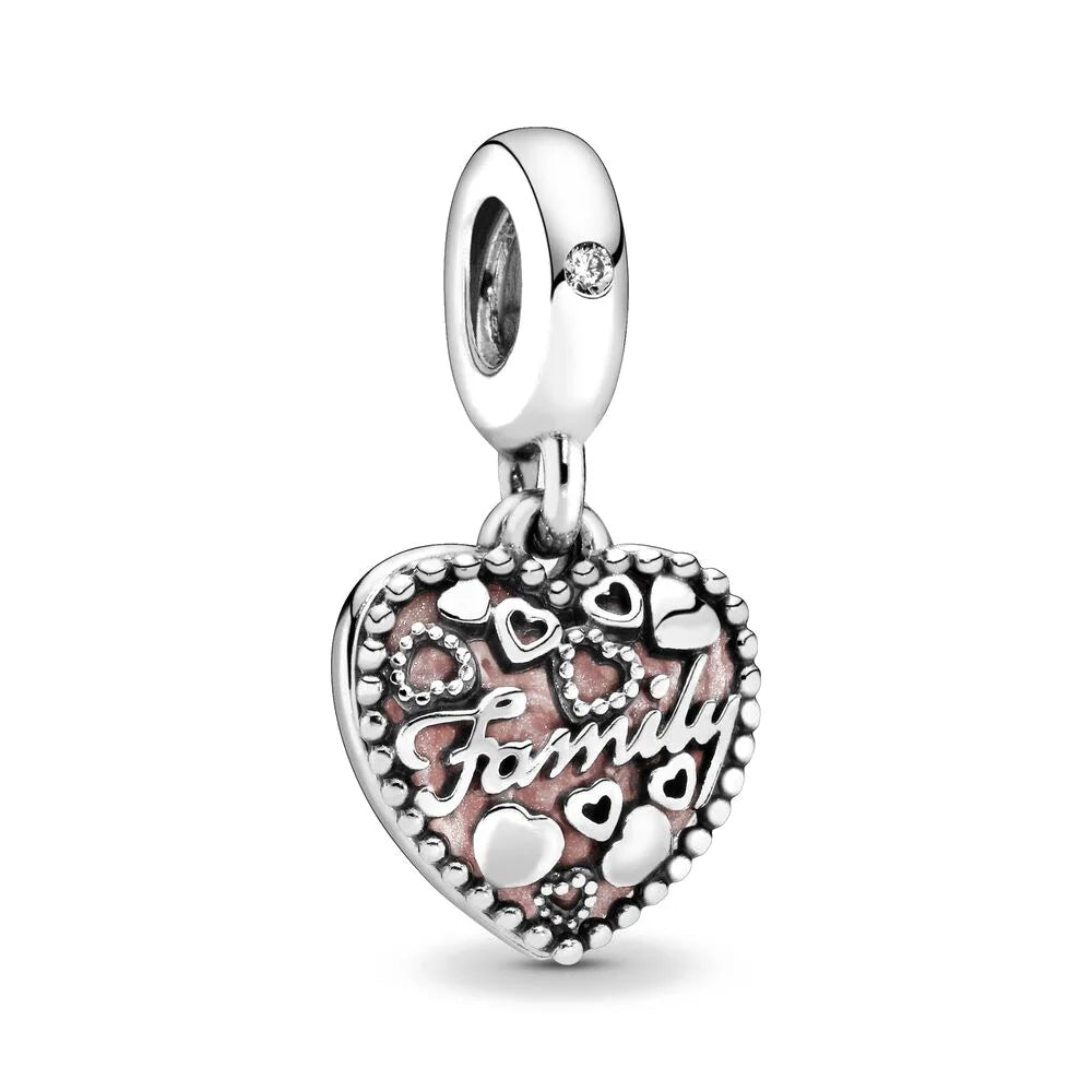925 Sterling Silver Loving Grandma Family Tree Charm