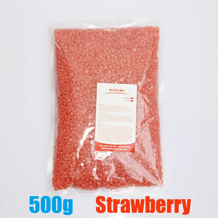 Painless Hard Wax Beans for Bikini and Body Hair Removal with Heating Wax Machine - Fast and Gentle Depilatory Solution
