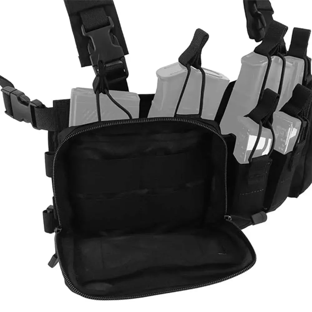 Tactical Vest CS Match Wargame Military Gear Pack Outdoor Nylon Chest Rig Fit for Airsoft Hunting
