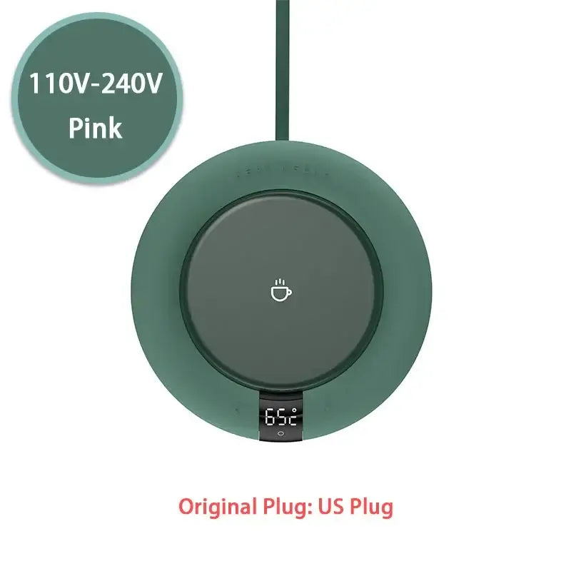 Smart Coffee Mug Warmer for Tea Milk Home Office Use Green-US Adapter