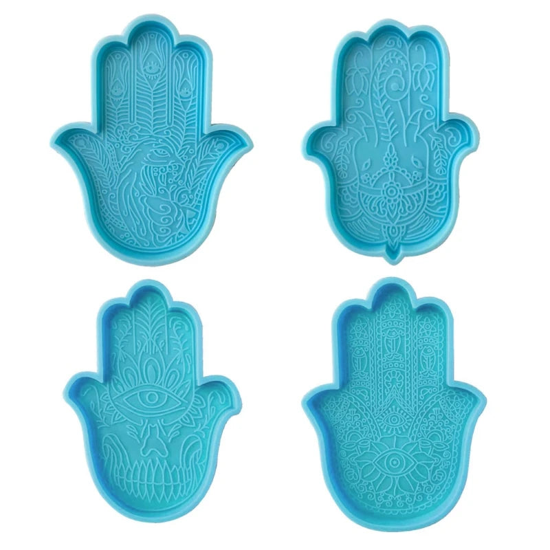 Fatima Hand Silicone Mold for DIY Epoxy Resin Coasters and Trays