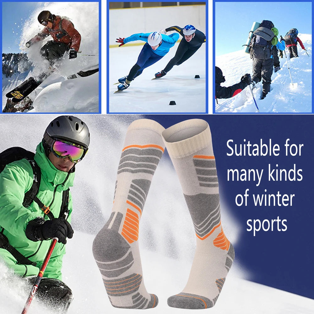 Women Cotton Thermal Winter Ski Socks Thick Warm Outdoor