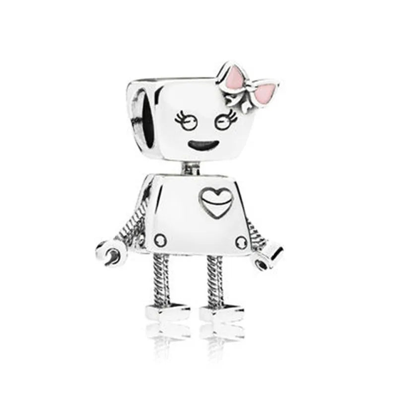 European 925 Sterling Silver Family Charm Bead with Zircon for DIY Bracelet and Necklace Jewelry