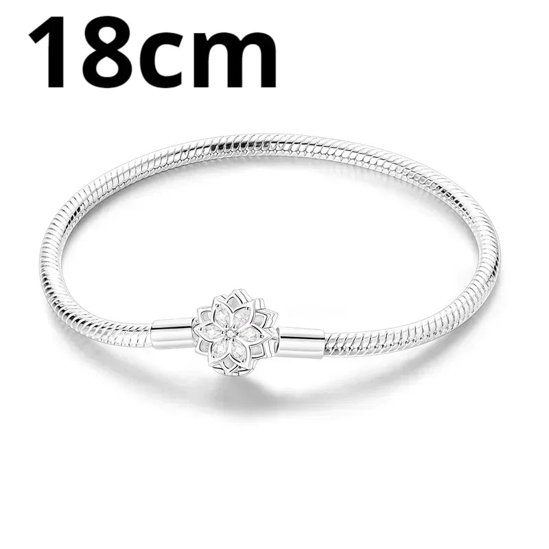 925 Sterling Silver Adjustable Gold Cross Virgin Mary Blue Eye Zircon Charm Bracelet for Women Birthday Gift