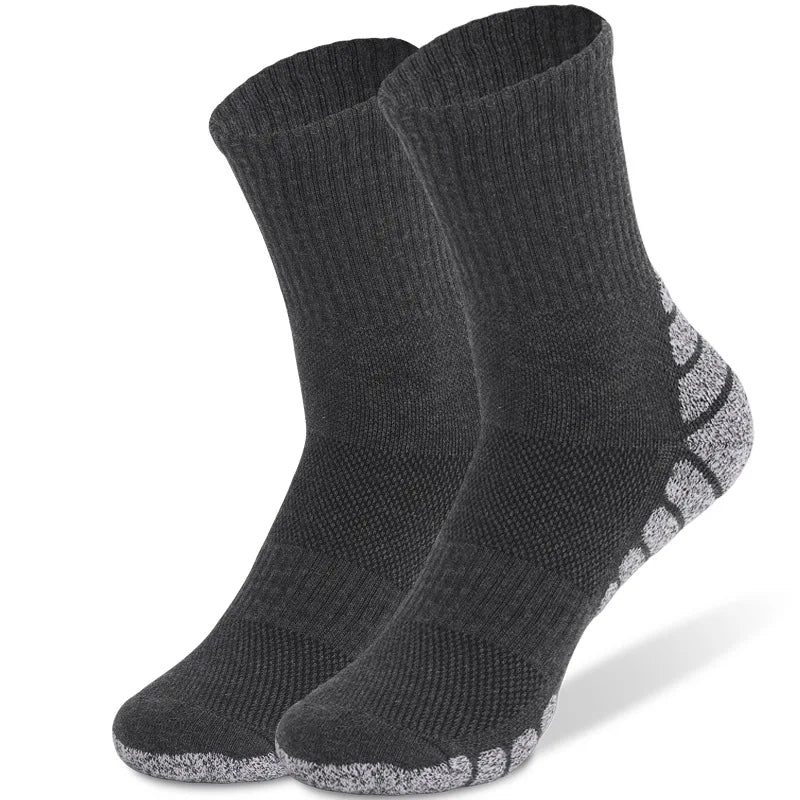 Cotton Thick Towel Bottom Sports Crew Socks Anti Odor