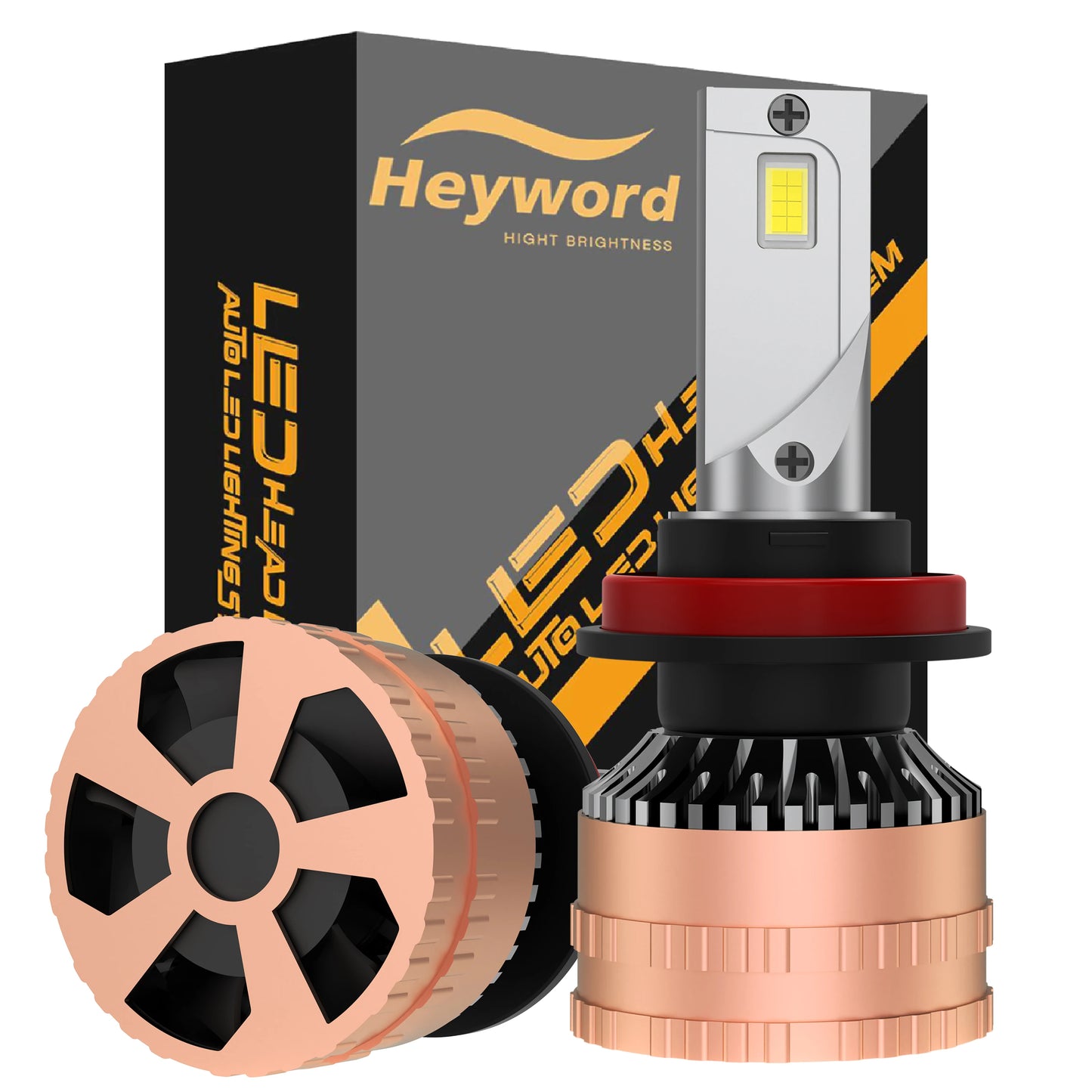 Heyword LED Headlight Bulbs 6500K 160W 30000LM Kit Plug