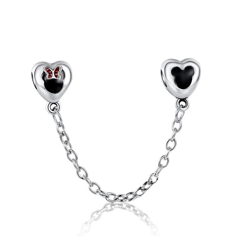 Exquisite 925 Silver Shell Bead Mouse Pendant for European Bracelets – DIY Jewelry Accessory with Zircon
