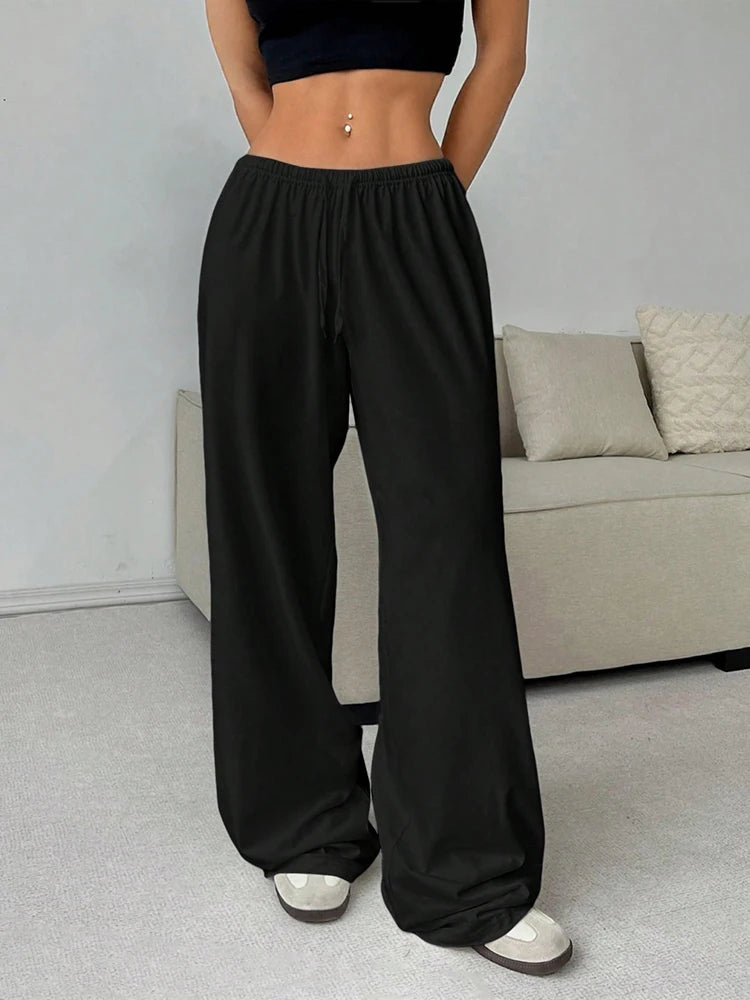 Casual Sporty Womens Pants Loose Fit Fashion Long Trousers
