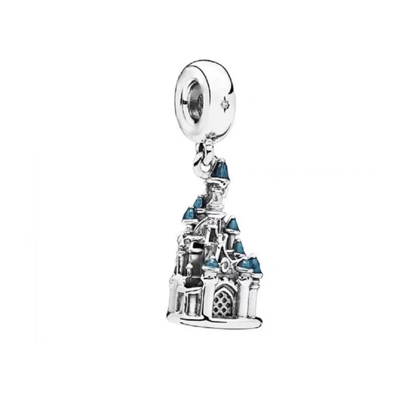 Fine Gold Eiffel Tower Statue Of Liberty Castle Charm Bead