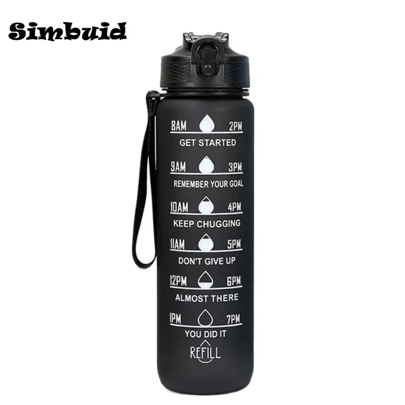 1L Leakproof Sport Water Bottle For Travel Fitness Cycling