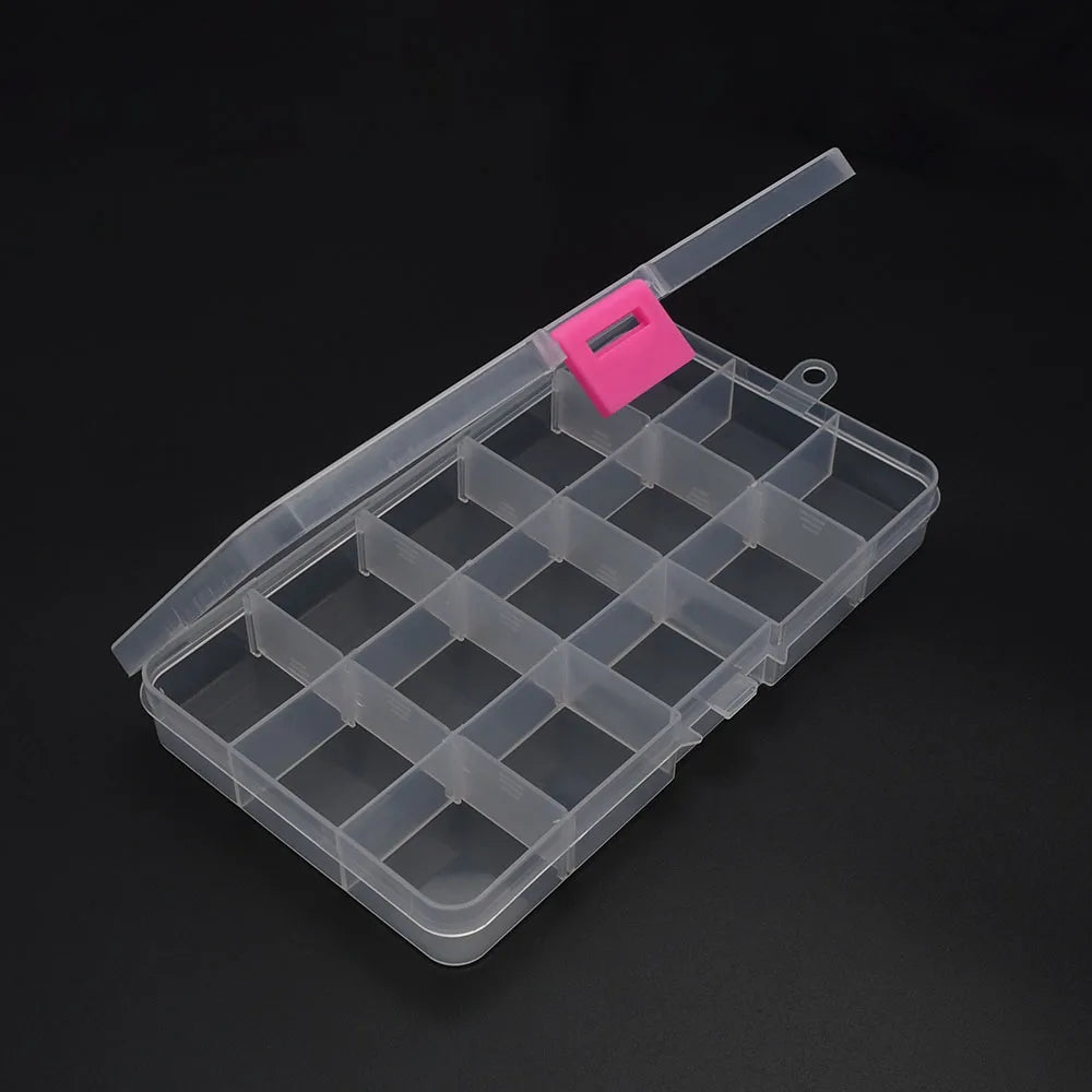 Ultimate Jewelry Organizer 6-32 Compartment Plastic Storage Box with Dividers for Beads and Crafts