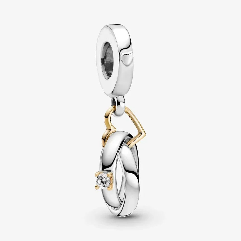 925 Sterling Silver Heart Family Tree Snowflake Animal Charms Beads for DIY Bracelet Women Jewelry Gift
