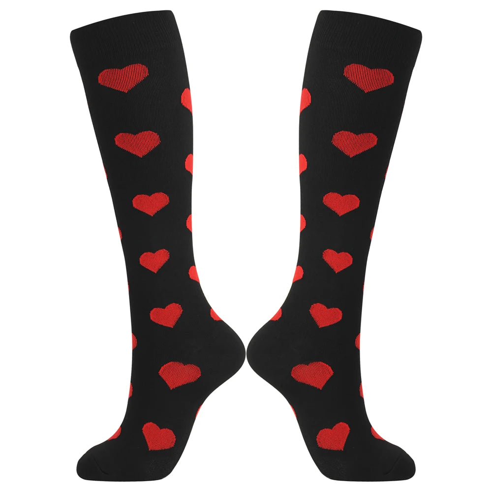 3 Pairs Compression Socks For Women Long Support Nurses