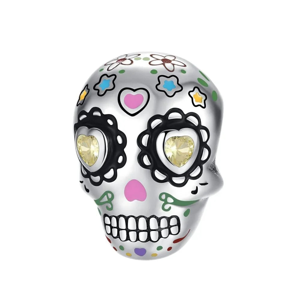 925 Sterling Silver Halloween Charms Pumpkin Ghost Witch Hat Pendant Beads for DIY Bracelet Necklace